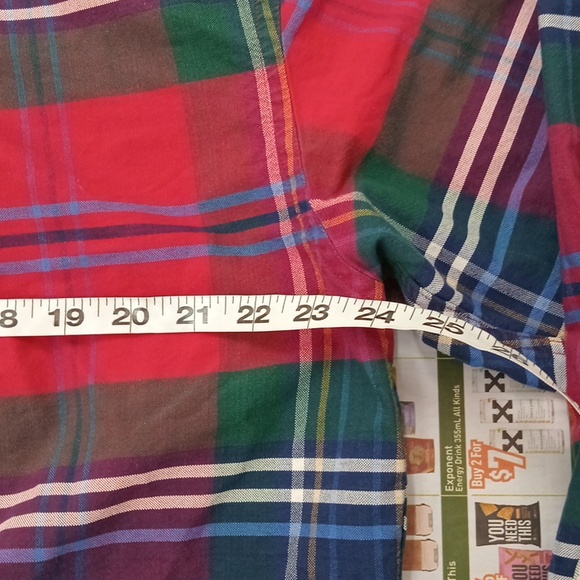 Mens Tommy Hilfiger Multicoloured Plaid Shirt.L - Picture 4 of 7